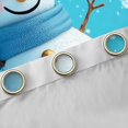 thumbnail image 4 of Manfei Cute Snowman Blackout Curtains Set of 2 (52x84 Each),Merry Christmas Window Curtains,White Blue Curtains and Drapes For Girls Kids,Ultra Soft Home Decor, 4 of 6