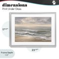 thumbnail image 4 of Stupell Industries Coastal Soft Rolling Beach Waves Gray Framed Print Under Glass, 23 x 17, by Jacky Ngan, 4 of 8
