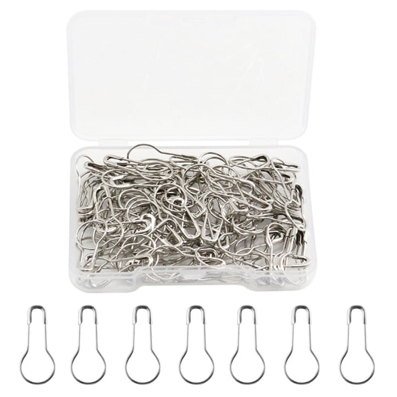 Silver Bulb Pin Sewing Fasteners 500 Pcs Metal Black Safety Pins/Gourd Pin/Bulb Pin for Clothing Crafting and DIY