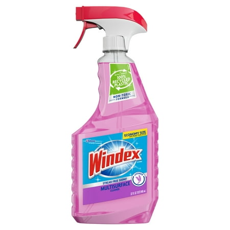 Windex Multi-Surface Cleaner Trigger Bottle, Lavender, 32 fl