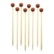 thumbnail image 1 of Palillos de cóctel genéricos, 100 piezas de béisbol, bambú, cóctel, carne, suministros para fiestas, baloncesto, 1 of 9