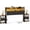 Queen, variant on Headboard Queen Size with Bedside Storage, Upholstered Queen Headboard Only with Charging Station, RGB LED Lights, 2-Tier Storage Shelves, Head Board with Storage, Rustic Brown
