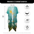 thumbnail image 6 of HELLHERO Quick Dry Bathing Suit Cover Up for Beach High Quality Fabrics Breathable Long Kimono Swimsuit Cover Up Dandelion, 6 of 6