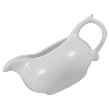 Sauce Bucket Soy Bowls Gravy Dispenser Syrup Tea Kettles Dispensers Ceramics Individual White