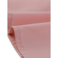 thumbnail image 5 of Vestido entallado y con vuelo de manga corta abullonada con cuello Peter Pan en contraste para mujer Rosa L, 5 of 5