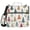 Colorful Plaid Christmas Tree, variant on 3 Ring Zipper Binder with Shoulder Strap Waterproof Trapper Keeper 2 Inch D-Ring 500 Sheets Capacity, Dark Navy Blue Plaid