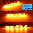 thumbnail image 5 of 5 luces delanteras para coche, compatibles con Durango 2011-2021, parrilla, LED amarillo, lente negra., 5 of 5