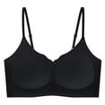 thumbnail image 3 of Censtreet Seamless Bras for Women No Underwire Push Up Bra Full Coverage V-Neck Wirefree Bralettes Soft T-Shirt Everyday Bra, 3 of 5