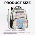 thumbnail image 6 of Yuyamidu Cute Blue Axolotl Preschool Toddler Backpack for Boys Girls, 13.5 Inch Kids School Bag with Padded Shoulder Straps and Multi-Pocket Design for Daycare, 6 of 6