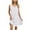White, variant on Dresses for Women Sleeveless Pockets Round Neck Solid Pleated Dress Casual Dresses
