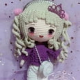 thumbnail image 5 of 10/5 pares de pegatinas de ojos y pestañas largas, lindas figuras de dibujos animados de anime, cara de muñeca, órgano, calcomanías de arcilla, accesorios para muñecas DIY, 5 of 5
