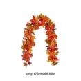 thumbnail image 3 of 68.9 Inch Thanksgiving Decor Hanging Garland,Flexible Bendable Artificial Autumn Maple Leaves for Patio Porch Party, 3 of 6