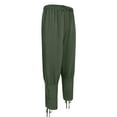 AnuYalue 2024 Womens Medieval Ankle Banded Pants Cotton Linen Viking ...