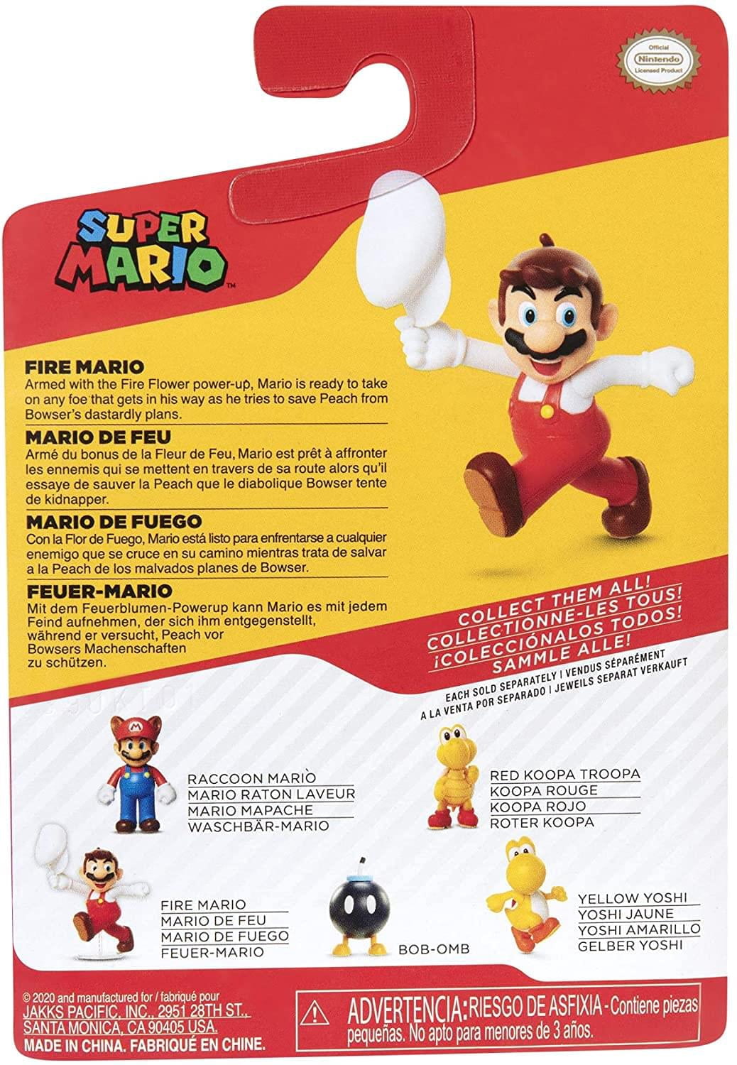 World of Nintendo Wave 26 Fire Mario Mini Figure (Tipping Hat