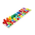 thumbnail image 4 of Montessori Wood blocks of number Clasificación Puzzle Tablero Juguetes De Aprendizaje Estilo_3 Macarena Juguetes de apilamiento matemático, 4 of 6