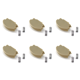 thumbnail image 1 of Botón del reposabrazos central del pestillo de la tapa para VW Jetta Bora Mk4 Passat B5 Beige 6 piezas, 1 of 7