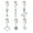 Style A, variant on 6 Pcs Fake Belly Piercing For Women Fake Belly Button Piercings Cz Non Piercing