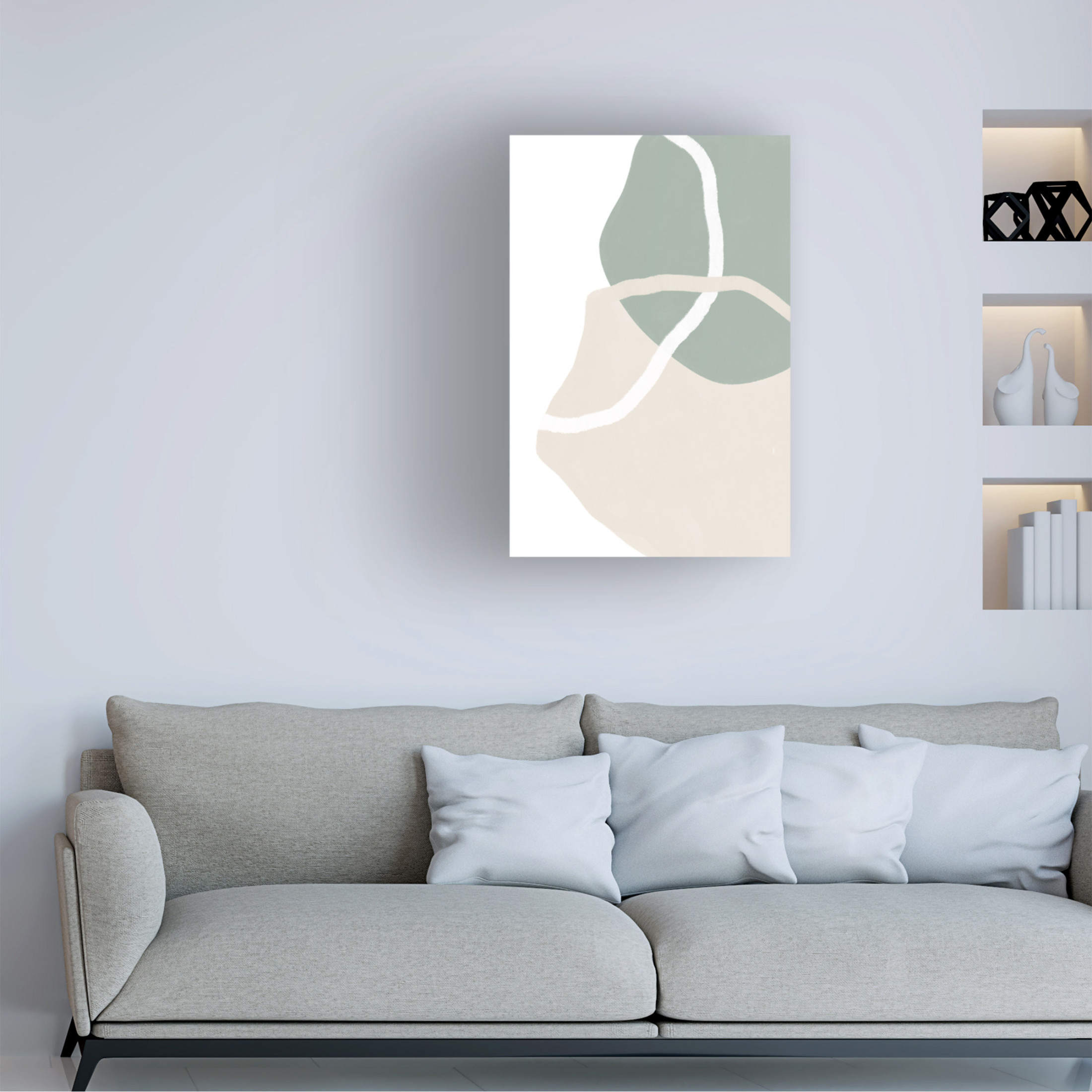 Trademark Fine Art uplusmestudio Free Forms Two And A Half Canvas Wall Art