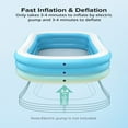 thumbnail image 7 of Sable Inflatable Pool, 92 x 56 x 20in Rectangular Swimming Pool for Toddlers, Kids, Family, 7 of 7