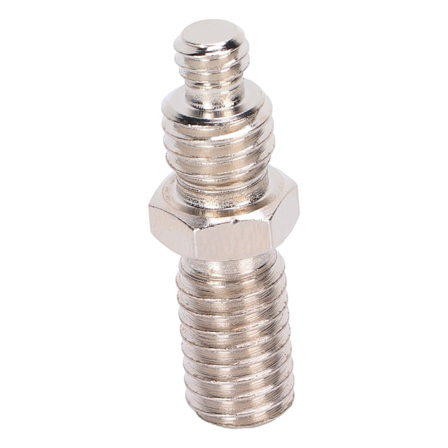 1 / 4 to 3 / 8 Inch Camera Conversion Screw Adapter Durable Stainless Steel Threaded Tripod Ball Head Mounting Accessory for DSLR Cameras Monopods Tripods Plates