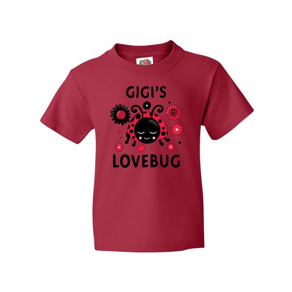 Inktastic Valentine's Day Gigi's Lovebug Youth T-Shirt
