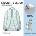 thumbnail image 4 of Marine Life Turtle Backpack for Student Waterproof Scratch-Resistant Composite Oxford Cloth with Tropical Ocean Print, Adjustable Straps, Breathable Padding for School and Travel, 4 of 5