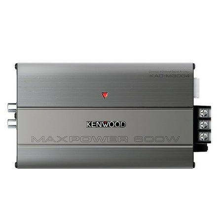 600w Amp - Kenwood KAC-M3004 600W Class D 4-Channel Compact Digital Car/ATV/Marine Certified Amplifier