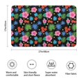thumbnail image 3 of Pioneer Flower Floral Print Pattern Bathroom Rugs Mat, Non Slip Microfiber Bathroom Rug with Rubber Backing, Soft Mats for Bathroom Floor Tub Shower, 17"x27", 3 of 5