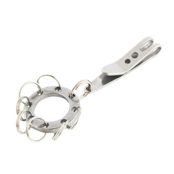 Suspension Pocket Clip Stainless Steel Belt Key Holder Portable Keychain Outdoor Key Suspension Tool Easy to Use
