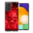 thumbnail image 1 of MUNDAZE Samsung Galaxy A53 Red Flaming Skull Double Layer Phone Case Cover, 1 of 3