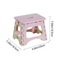 thumbnail image 3 of mfyjkho Folding Stool, Portable Outdoor Camping Stool, Thickened Plastic Mini Low Stool, Compact Travel Stool for Adults, 9.84 X 7.68 X 7.28 Inches, 1-Pack, 3 of 6