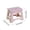 Pink, variant on Outdoor Stool Outdoor Folding Stool Portable Foldable Plastic Chair forTravel Camping Home Compact Stool with Rounded Edges and Skidproof Bottom Folding Stool
