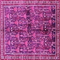 thumbnail image 1 of Ahgly Company Indoor Square Persian Pink Traditional Area Rugs, 7' Square, 1 of 4