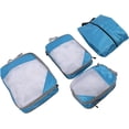 thumbnail image 3 of HUGFEGWE Suitcase Bag Waterproof Compression Packing Bags 4 Pieces Portable Tear Resistant Expandable for Shoes for Clothes CJB91-35058, 3 of 9