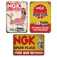 thumbnail image 1 of 3 Uds NGK Bujía Placa Metal Vintage Pintura Hierro Rectangular 20x30cm, 1 of 9