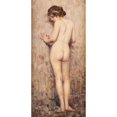 thumbnail image 2 of Hermann Moest 13x24 Gold Ornate Framed and Double Matted Museum Art Print Titled - Girl, 2 of 4