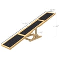 thumbnail image 6 of Weather Resistant Wooden Dog Agility Seesaw 71" L x 12" W x 12" H Natural for Training Exercise Platform Equipment Run Game Toy Pet Supplies, 6 of 8
