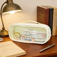 thumbnail image 4 of Nkmbld Pencil Case Large Capacity Pencil Pouch with Zipper and Clear Window, Portable Pencil Pouch Makeup Bag for Office, 4 of 7