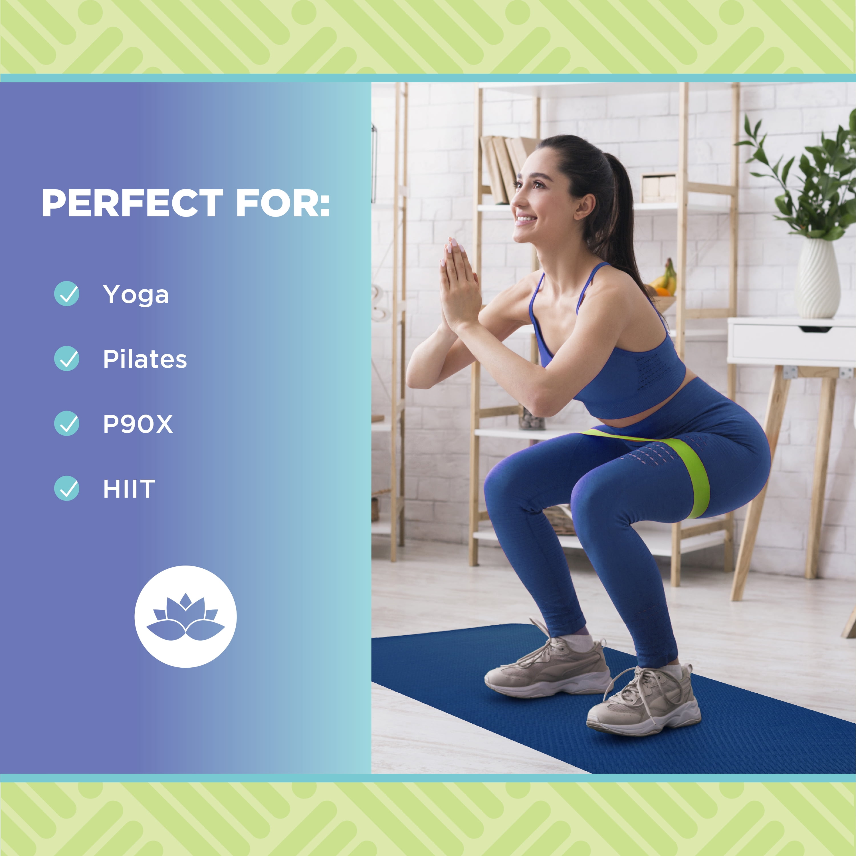 Yogi 73"x24" Yoga Mat - Natural 4mm Thick Comfortable Workout Floor Mat for Adults and Kids - Foldable Yoga Mat for Yoga, Pilates, Gym and Stretching, Yogi Purple
