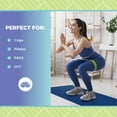 thumbnail image 3 of Yogi 73"x24" Yoga Mat - Natural 4mm Thick Comfortable Workout Floor Mat for Adults and Kids - Foldable Yoga Mat for Yoga, Pilates, Gym and Stretching, Yogi Purple, 3 of 7