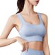 thumbnail image 1 of Ropa interior deportiva para mujer con cremallera en la parte delantera, ropa interior de yoga de alto impacto para entrenamiento, ropa interior acolchada sin aros y de alto soporte - Gris, 1 of 5