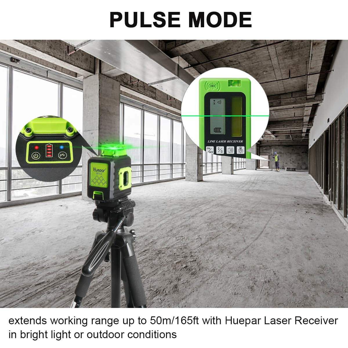 360 Degree Self-leveling Laser Level, 200Ft Green Beam Multi-Line Laser Level Tools with Li-ion Battery, Type-C Charging Port and 360° Magnetic Pivoting Base