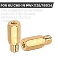 thumbnail image 2 of 6pcs Main Nozzle #100#102#105#108#110#112 Large Hexagonal (6X16.5) For Keihin PE22/24/PWK28/CR Mini 22 Carburetor Adaptable to CRM 250R, VFR750R, KDX125R, SR, KDX250R, SR etc. Motorcycle Accessories, 2 of 6