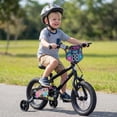 thumbnail image 2 of OLAKIDS Kids Bike, 12 14 16 18 Inch Toddler Children BMX Bicycle with DIY Drawing Board Training Wheels Adjustable Seat Handbrake Coaster Brake Safety Bell, 2 of 9