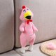 thumbnail image 3 of Juguete chirriante para perros juguete chirriante para perros limpieza de dientes suave forma de pollo interactiva cachorro de peluche juguete para masticar para perros ANGGREK  Otros, 3 of 5