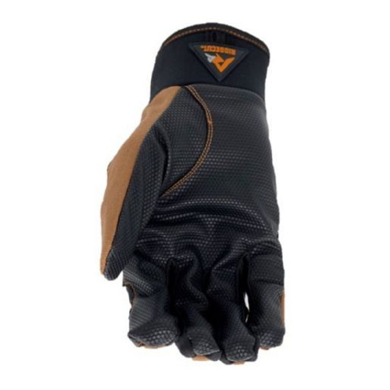 Hyper Tough Duck Canvas, Utility Work Gloves, Brown, Men's Large 