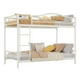 thumbnail image 1 of EDTara Twin Over Twin Bunk Bed with Ladder & Full Safety Guardrail, Heavy-Duty Metal Frame, 400 lb Capacity, Noise-Free, No Box Spring Needed, Easy Assembly, 1 of 7