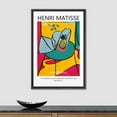 thumbnail image 3 of PixonSign Framed Canvas Print Wall Art Henri Matisse Pineapple Geometric Watercolor Classic Vintage Illustrations Fine Art Decorative Multicolor for Living Room, Bedroom, Office - 24"x36" BLACK, 3 of 5