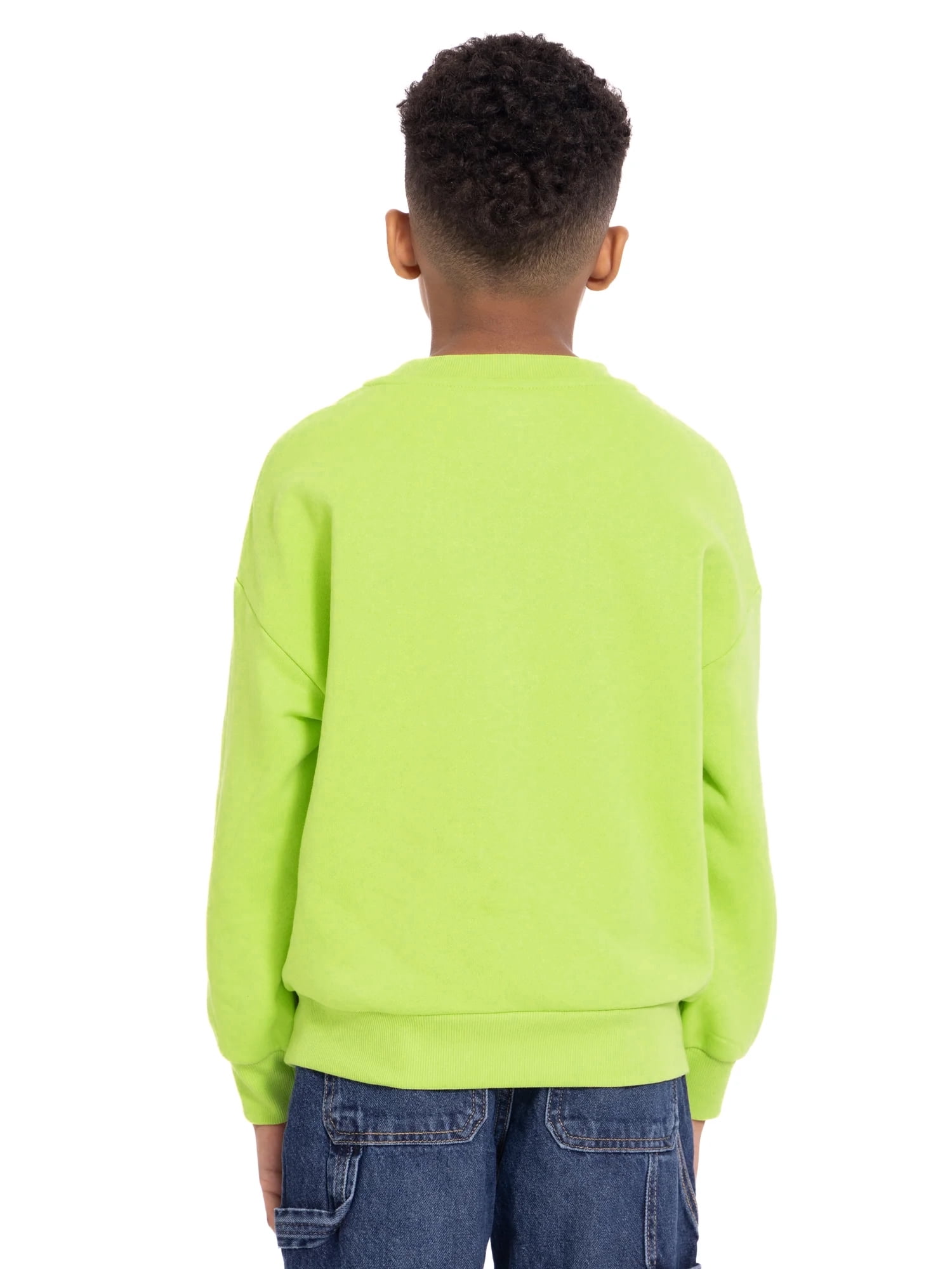 Beetlejuice Boys Long Sleeve Halloween Graphic Crewneck Sweatshirt, Sizes 4-18