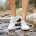 thumbnail image 6 of lnmuld Men Women Barefoot Shoes, Breathable Mesh Shoes for Water Yoga Fitness Hiking Color:White,Size:10.5, 6 of 7
